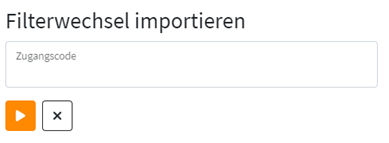 Code für den Filterwechsel-Import