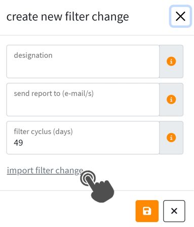 Import filter change