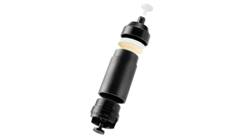 Exploded view of the i3 TrackPor M with the individual components of the monitor