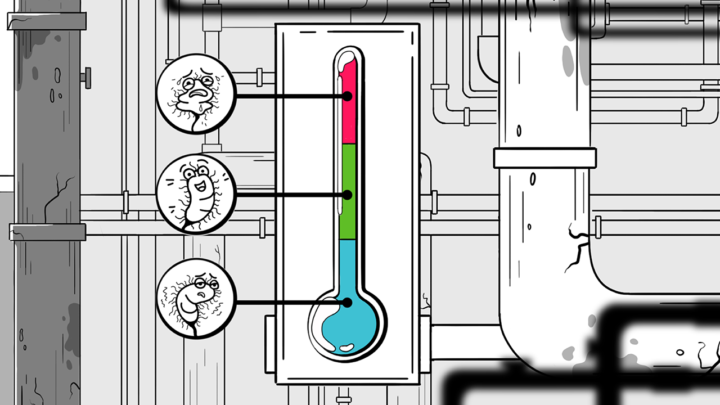 Temperatures sequence from animation 